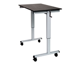 Luxor 48- Crank Adjustable Stand Up Desk Model Number- STANDCF48-AG/BO