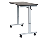 Luxor 60- Crank Adjustable Stand Up Desk Model Number- STANDCF60-AG/BO
