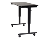 Luxor 60- Crank Adjustable Stand Up Desk Model Number- STANDCF60-BK/BO