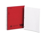 Mead 06546 Spiral Bound 1 Subject Notebook, College Rule, White, 100 Sheets