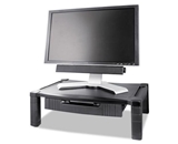 Extra Wide Adjustable Monitor/Laptop Stand - Single Level w/drawer