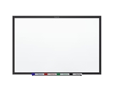 Quartet Standard Magnetic Whiteboard, 3 x 2 Feet, Black Aluminum Frame