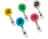 Swingline GBC Retractable Badge Reel, Translucent Brites Color Assortment, 5 Pack - 37473