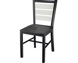 Staples Café Chair Metal, Black 25190