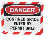 Sign Holder, Adhesive, Confined Space, PK2