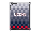 Uncommon LLC Pixel Stripe Deflector Hard Case for iPad 2/3/4, University of Connecticut (C0050-HX)