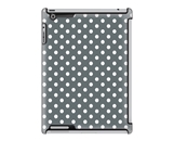 Uncommon LLC Deflector Hard Case for iPad 2/3/4 - White Polka Dark Gray (C0060-FO)
