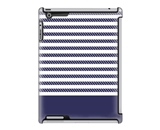 Uncommon LLC Rope Stripe Navy Deflector Hard Case for iPad 2/3/4 (C0060-IZ)