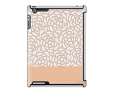 Uncommon LLC Peach Floral Lace Deflector Hard Case for iPad 2/3/4 (C0060-IV)