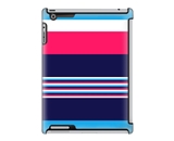 Uncommon LLC Deflector Hard Case for iPad 2/3/4, Navy Blue Pink Stripe (C0070-OL)