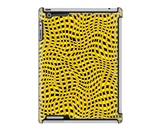 Uncommon LLC Yellow Waving Checker Deflector Hard Case for iPad 2/3/4 (C0070-VI)