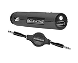 Scosche USB 12V Car Charger with Flashlight and Retractable Audio Cable - USBFL35R