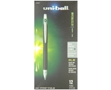 uni-ball Jetstream RT BLX Retractable Rollerball Pens, Bold Point, Green/Black Ink, Pack of 12