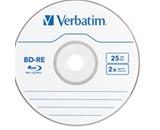 Verbatim BD-RE 25GB 2X with Branded Surface - 10pk Spindle Box,Minimum Qty. 10 - 43694