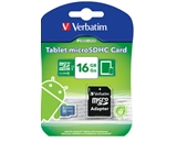 Verbatim 16GB Tablet microSDHC Memory Card, UHS-1 Class 10 Blue,Minimum Qty. 20 -44043