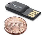Verbatim 4GB Micro USB Flash Drive - Black,Minimum Qty. 12 - 44048