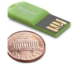 Verbatim 8GB Micro USB Flash Drive - Eucalyptus Green,Minimum Qty. 12 - 47423
