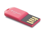 Verbatim 8GB Micro USB Flash Drive - Hot Pink,Minimum Qty. 12 - 47424