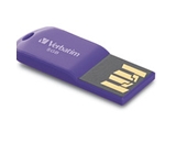 Verbatim 8GB Micro USB Flash Drive - Violet,Minimum Qty. 12 - 47428