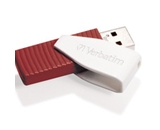 Verbatim 16GB Swivel USB Flash Drive - Red,Minimum Qty. 10 - 49814