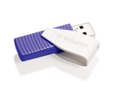 Verbatim 64GB Swivel USB Flash Drive - Violet, Minimum Qty. 10 -49816