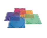 Verbatim CD/DVD Color Slim Jewel Cases, Assorted - 50pk,Minimum Qty. 3 - 94178