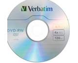 Verbatim DVD-RW 4.7GB 4X with Branded Surface - 1pk Slim Case,Minimum Qty. 10 - 94836