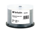 Verbatim CD-R 700MB 52X DataLifePlus Crystal Thermal Printable - 50pk Spindle,Minimum Qty. 5 - 94938