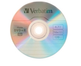 Verbatim Photo DVD+R 4.7GB 16X 10pk Jewel Case,Minimum Qty. 6 - 95523