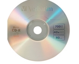 Verbatim Music CD-R 80min 40x with Branded Surface - 25pk Spindle,Minimum Qty. 6 - 96155