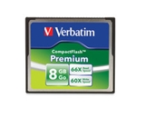 Verbatim 8GB 66X Premium Compact Flash Memory Card,Minimum Qty. 4 - 96196