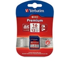 Verbatim 16GB Premium SDHC Memory Card, Class 10,Minimum Qty. 4 -96808