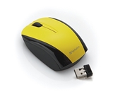 Verbatim Nano Wireless Notebook Optical Mouse, Yellow 96900,Minimum Qty. 4