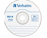 Verbatim BD-R 25GB 6X with Branded Surface - 1pk Jewel Case Box,Minimum Qty. 5 - 96910