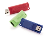 Verbatim 4GB Store -n- Go USB Flash Drive - 3pk - Red, Green, Blue,Minimum Qty. 4 - 97002