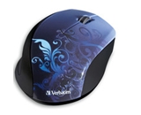 Verbatim Wireless Notebook Optical Mouse, Design Series - Blue,Minimum Qty. 4 - 97785