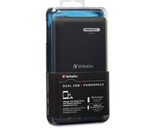 Verbatim Dual USB Power Pack, 12000mAh - Black,Minimum Qty. 6 - 98343