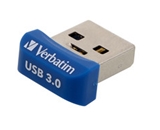 Verbatim 32GB Store -n- Stay Nano USB 3.0 Flash Drive - Blue,Minimum Qty. 4 -98710