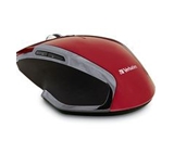 Verbatim Wireless Notebook 6-Button Deluxe Blue LED Mouse ? Red,Minimum Qty. 4 - 99018