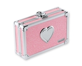 Pencil Box Pink Bling w/Heart - Pink Bling - Vaultz - VZ00130