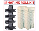 500-Pack of Time Cards with 4 IR-40T Ink Rolls for the TC100 Time Clock