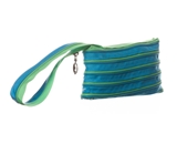 Clutch, Turquoise Blue & Spring Green