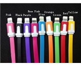 Acedepot Brand 6 Inch Short Iphone 5 Lightning Cable ( Flat Noodle Cable ) ( Assorted Colors )