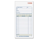 Adams Sales Book, 3.34 x 7.19 Inches, White and Canary, 2-Parts (50 Sets) (DC3705)