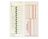 Adams Time Cards, Numbered Day Format, 3.4 x 9 Inches, Manila, 2-Sided, 200 Count (9657-200)