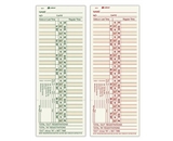 Adams Time Cards, Weekly, Overtime Format, 3.4 x 9 Inches, Manila, 2-Sided, 200 Count (9675-200)