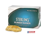 Alliance Sterling Ergonomically Correct Rubber Bands, #107, 0.625 x 7 Inches, 50 per 1lb Box (25075)