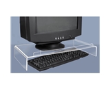 Kantek AMS300 Acrylic Monitor Stand with Keyboard Storage