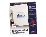 Avery 73900 Top Loading Vinyl Sheet Protectors, Heavy Gauge, Clear, 100 per Box