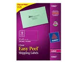 Avery Clear Easy Peel Shipping Labels for Laser Printers, 100 Labels (15663)